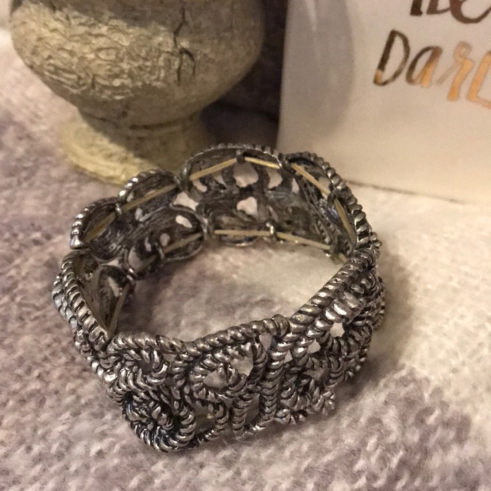Three Silver Bangle bracelets - Picture 3 of 5